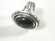 Navajo Chunky R.  B (running Bear) Sterling Silver Bloodstone Agate Ring Native American photo 6
