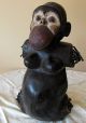 Item 049 Baule Tribe Seated Monkey Figure Cote D ' Ivoire Ivory Coast West African Sculptures & Statues photo 1
