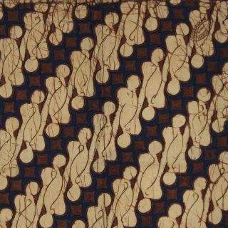 Indonesia Hand Drawn Batik Tulis Fabric Textile Clothes Wax Dye Yogyakarta Bx58 photo