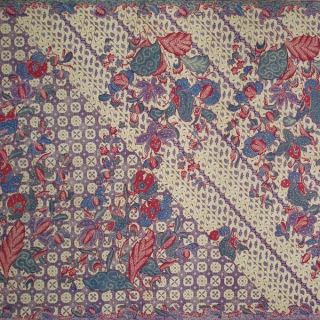 Indonesian Mid Old Batik Fabric Textile Cloth Wax Dye Pesisiran North Coast Bx25 photo