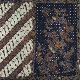 Indonesie Hand Drawn Batik Tulis Fabric Textile Clothes Wax Dye Sarong Jawa Bx59 photo