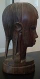 African Art Decor Hand Carved Woman Female Bust Head Figurine Sculptures & Statues photo 1