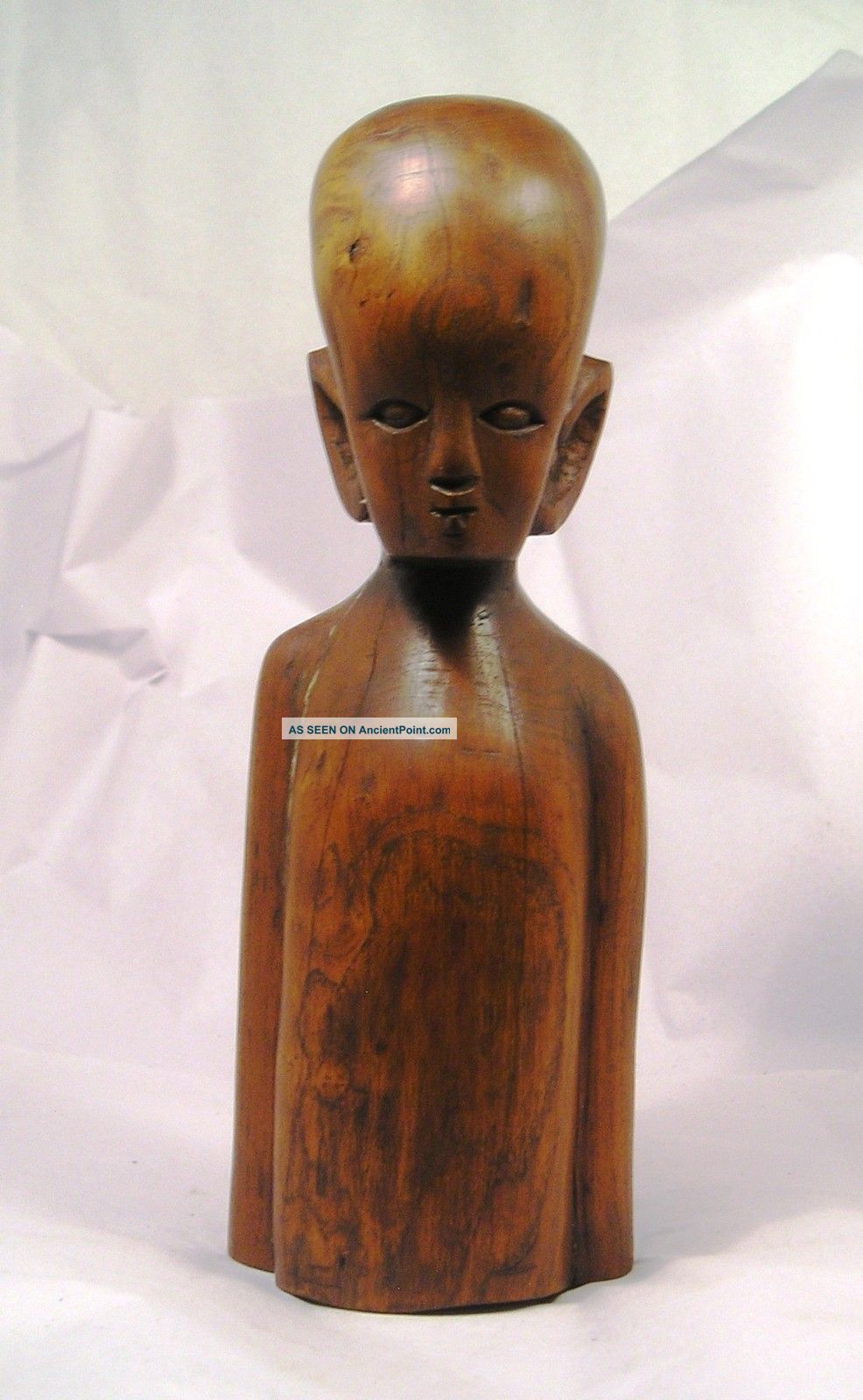Wonderful Primitive Carved Wood Oceanic Figure Q27 Pacific Islands & Oceania photo