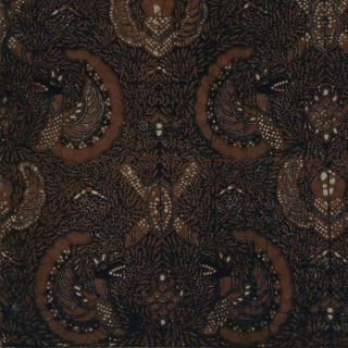 Indonesian Mid Old Batik Fabric Textile Cloth Wax Dye Sogan Javanese Yogya Bx64 photo