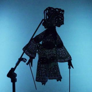 Wayang Kulit Chinese Peranakan Indonesia Schattenspielfigur Shadow Puppet Cx05 photo