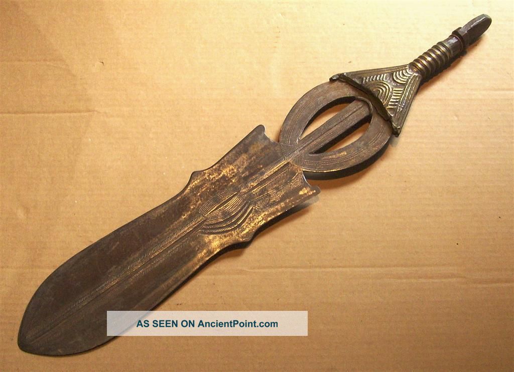 Congo Old African Knife Ancien Couteau D ' Afrique Poto Afrika Kongo Africa Zwaard Other photo