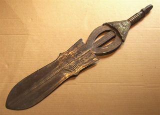Congo Old African Knife Ancien Couteau D ' Afrique Poto Afrika Kongo Africa Zwaard photo