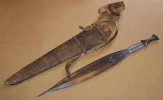 Congo Old African Knife Ancien Couteau Boa Afrika Kongo Africa D ' Afrique Zwaard photo