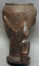 African Kuba Wood Palmwine Cup Container Handmade Figure Drcongo Ethnix Other photo 10