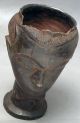 African Kuba Wood Palmwine Cup Container Handmade Figure Drcongo Ethnix Other photo 7