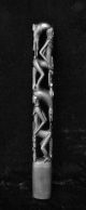 Fine Old Trobriand Islands Ebony & Mother Of Pearl Wood Carving Totem Pacific Islands & Oceania photo 1