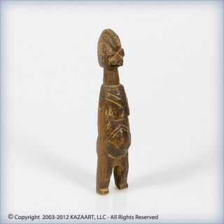 Old Bwaba Wood Divination Fetish Statue Of A Bush Spirit Figure Burkina Faso photo