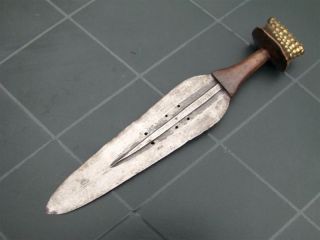 Congo Old African Knife Ancien Couteau D ' Afrique Konda photo