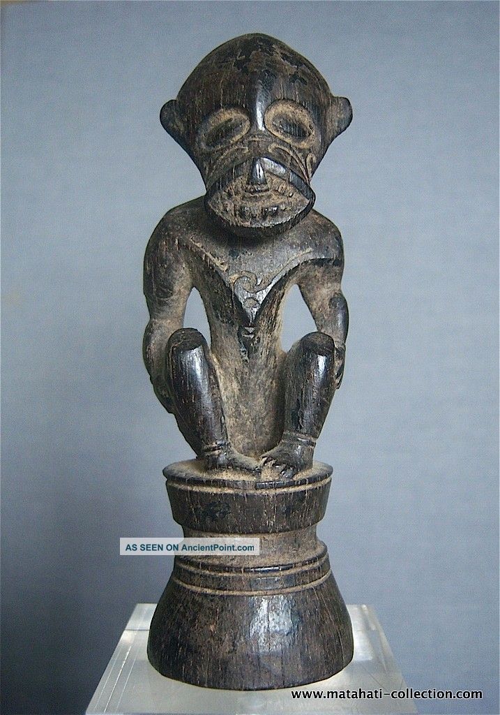Old Wooden Charm Figure,  Ngaju Dayak Tribe,  Central Kalimantan Indonesia,  Borneo Pacific Islands & Oceania photo