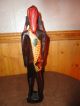 Vintage Wood Hand Carved Statue From Africa.  Very Stunning 12 1/8 