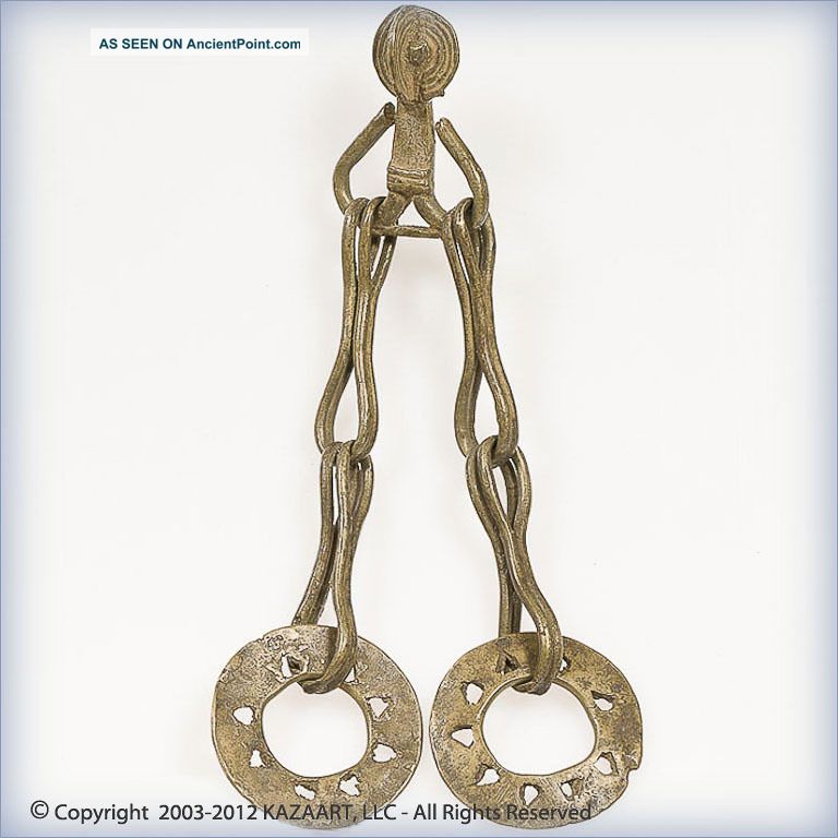 Old Mossi Bronze Ritual Horse Harness Adornment Burkina Faso Other photo