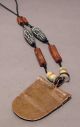 Tuareg Jewelry African Metal Prayerbox Beaded Necklace Artifact Amulet Ethnix Other photo 1
