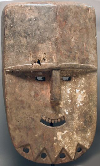 African Ceremonial Mbete Mbamba Initiation Funeral Wooden Mask Gabon Ethnix photo