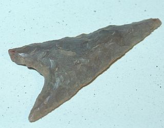 African Neolithic Stone Projectile / Arrowhead Point photo