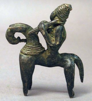 African Animal Kotoko Mini Horse Metal Bronze Equestrian Chad Cameroon Ethnix photo