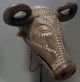 African Magical Animal Metal Male Horn Buffalo Mask Tabwa Dr Congo Zaire Ethnix Other photo 1