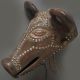 African Magical Animal Metal Male Horn Buffalo Mask Tabwa Dr Congo Zaire Ethnix Other photo 2