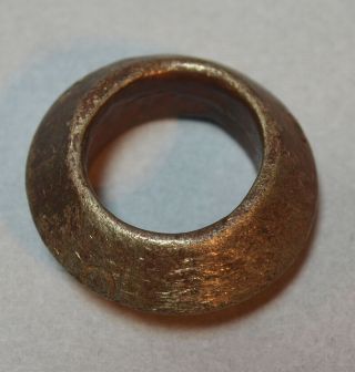 Antique Ethiopian Brass Wedding Ring Size 6 photo