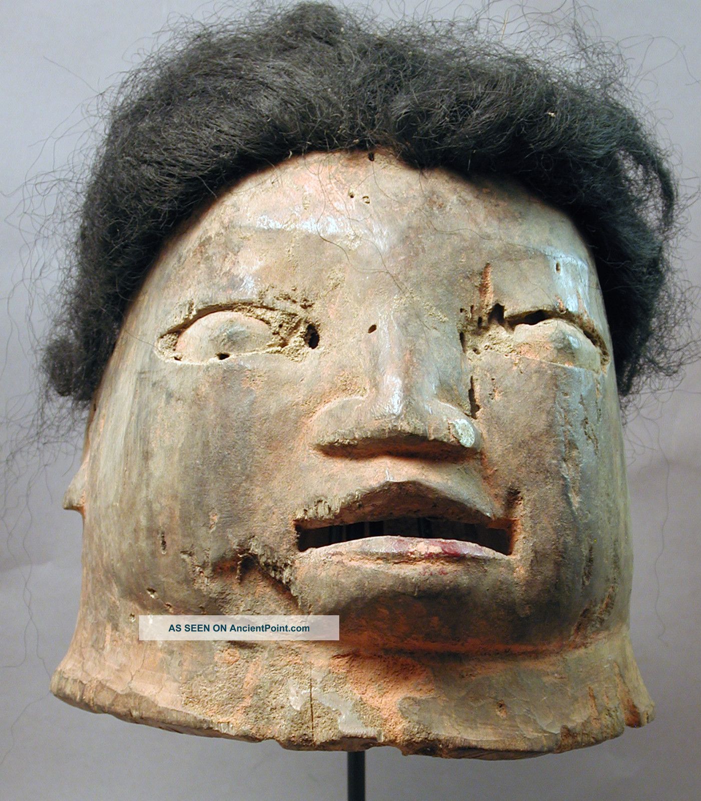 African Makonde Female Wooden Initiation Head Helmet Hair Mask Mozambique Ethnix Other photo