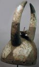 African Headworn Wood Helmet Bird Carved Animal Horned Mask B.  Faso Mossi Ethnix Other photo 1