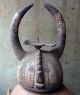 African Headworn Wood Helmet Bird Carved Animal Horned Mask B.  Faso Mossi Ethnix Other photo 4