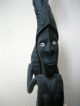 Papua New Guinea Carved Roof Finial / Gable Top With Cowrie Shell Inlayed Eyes Pacific Islands & Oceania photo 10