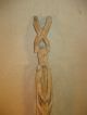 Handcarved Artifact Of Male And Female Ancestors Baron Sepy Dobronyi Estate L787 Pacific Islands & Oceania photo 3