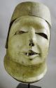 African Makonde Danced Wood Colonial Handcarved Helmet Mask Mozambique Ethnix Other photo 1