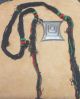 Antique Tuareg Tscherot Amulet Tribal Necklace - Niger Sculptures & Statues photo 1
