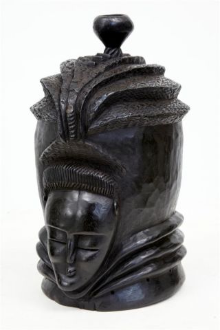 Wooden Carved African Tribal Mask photo