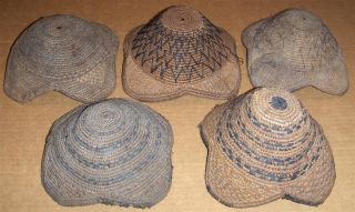 Congo Old African Hats Anciene Coiffe D ' Afrique Kuba Africa Afrika Headdress photo