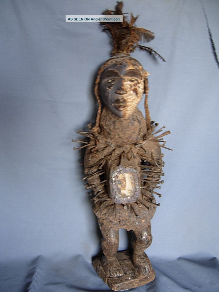 Lot 19,  Bakongo Nkisi Nail Fetish,  Congo / Snteria / Palo / Eggun Sculptures & Statues photo