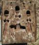 Large Bronze Benin Wall Plaque 15.  5 