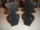 African Bookends Tribal Art Carved Sculpture - Intricate Sculptures & Statues photo 5