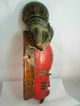 Red Baule Mask,  Ivory Coast,  Heavy Solid Wood Masks photo 1