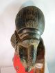 Red Baule Mask,  Ivory Coast,  Heavy Solid Wood Masks photo 4