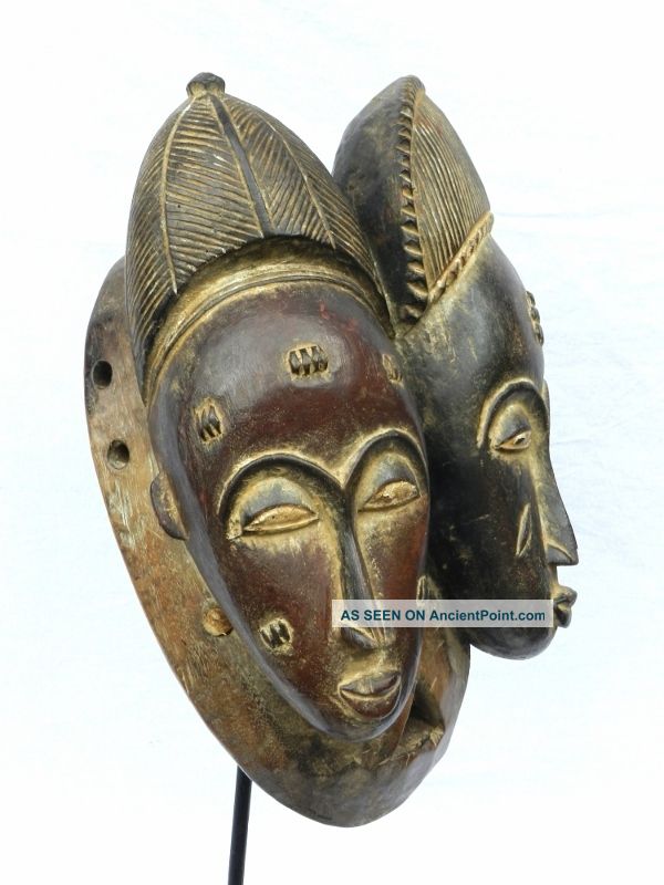 ☆☆☆☆☆ African Baule Tribe Janus Twin Mask - Www.  Wildbushgallery.  Com Other photo