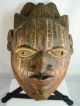 Exquiste Yoruba Mask With Intricately Carved Coiffure,  Yoruba / Santeria / Ifa Masks photo 1