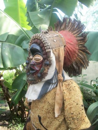 Stunning Large Dan Celebration Dancing Mask Cote D ' Ivoire We Wobe Guere photo
