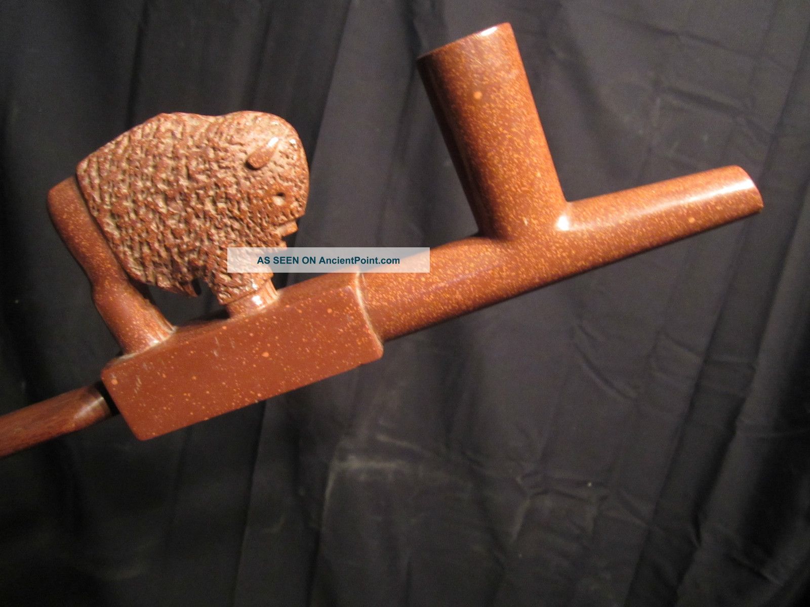 Authentic Large Native American (sioux) Calumet (peace Pipe) – Standing Eagle Native American photo
