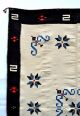 Classic Perfect Antique Texcoco Indian Indigo Blanket B041 Native American photo 3