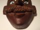 Antique/vintage Wooden Dance Mask Mexicanito Primitive Danced/rented Guatemalan Latin American photo 3