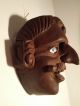 Antique/vintage Wooden Dance Mask Mexicanito Primitive Danced/rented Guatemalan Latin American photo 6