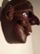 Antique/vintage Wooden Dance Mask Mexicanito Primitive Danced/rented Guatemalan Latin American photo 7