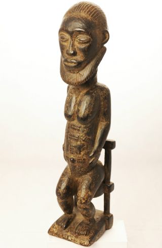 Baule Seated Male Ancestor Figure,  Ivory Coast,  African Tribal Arts,  Figures photo